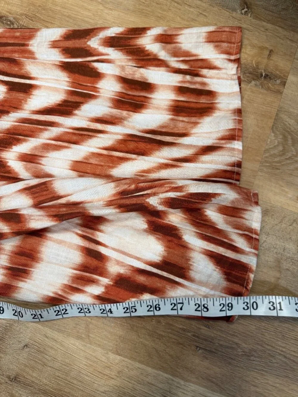 Banana Republic Meridian Linen Pants Womens Size 2 Zebra Print Ultra Wide Leg Ti